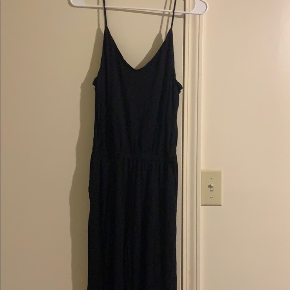 black jumpsuit